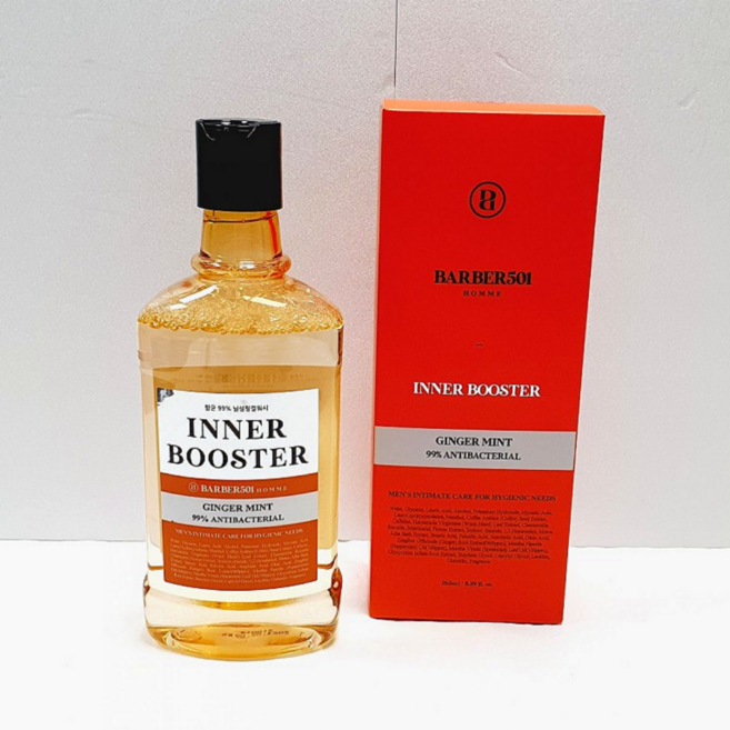 [본사정품] 남성 M존 케어 사타구니 세정제 남성청결제 BARBER501 이너부스터 진저민트, 3개