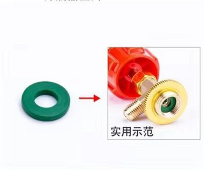 冷媒開瓶器R22R134a製冷劑冷媒氟利昂開瓶器汽車空調萬能加氟工具, 1個, 338開瓶器墊片 10個