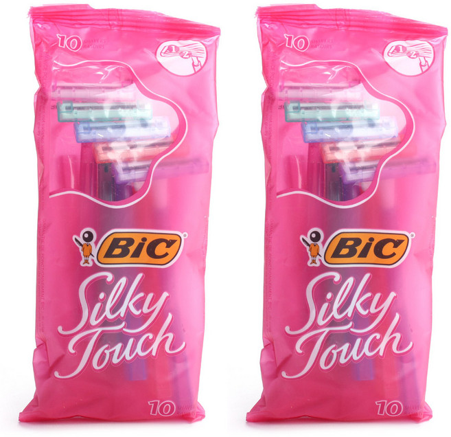 빅 트윈 셀렉트 실키 터치 일회용 면도기, 10개입, 2개