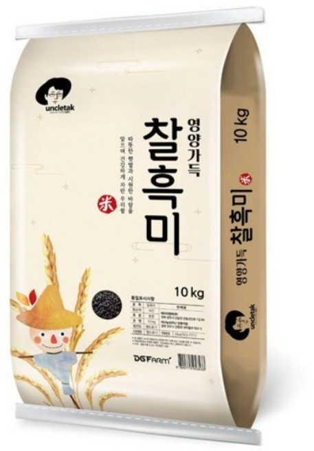 엉클탁 국산 영양가득 찰흑미, 10kg, 2개