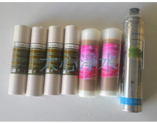 EVERPURE 愛惠浦 S104 淨水器濾心 三道式 一年份7入 抗菌PP 食品樹脂濾心, 1個