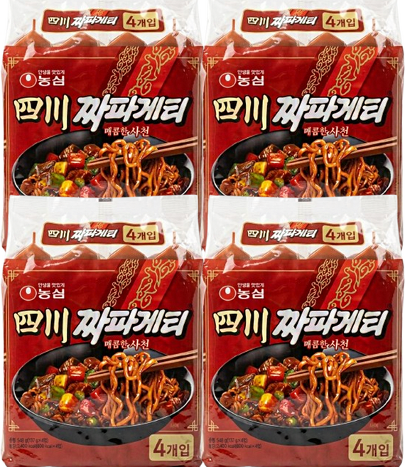 사천짜파게티 137g 4입X4개(16개), 16개