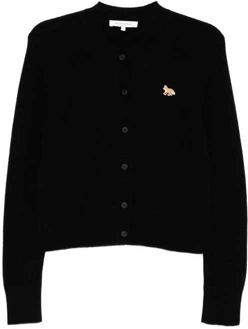 메종키츠네 로고 자수 가디건