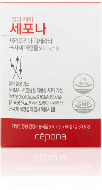 세포나 혈당케어 30.6g, 60정, 1개