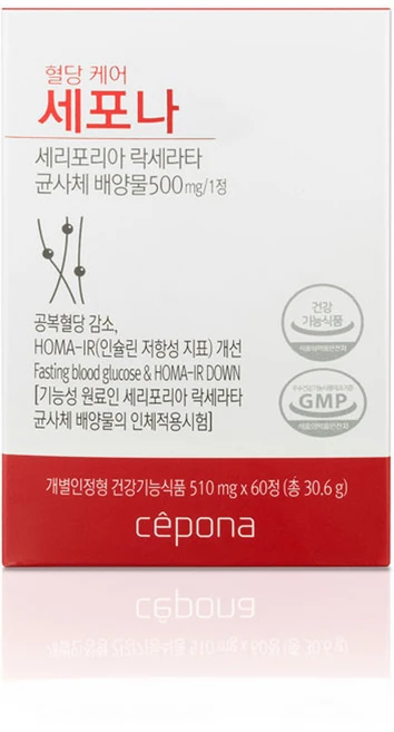 세포나 혈당케어 30.6g, 60정, 1개 - 쿠팡