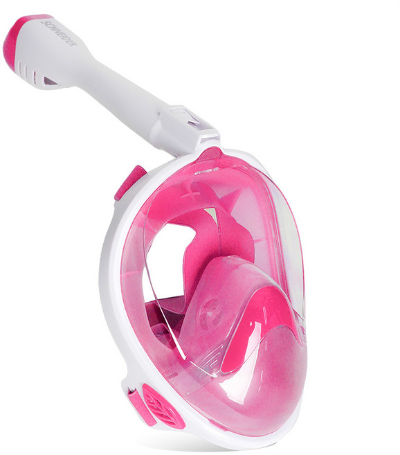 슈나이더 풀페이스 액션캠형 스노클 잠수경, 핑크(SN1-TC12P)