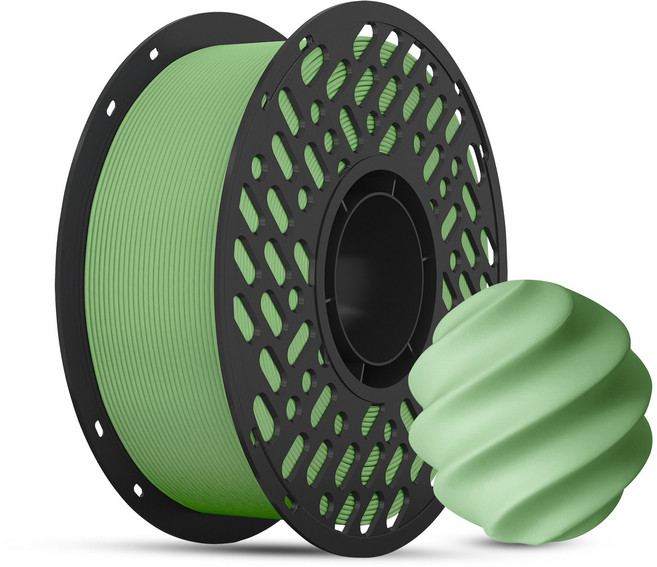 3D프린터 매트 PLA 필라멘트 1.75mm 1kg 무광 뱀부랩 P1S X1C A1 호환, 모스 그린, 무광 시리즈