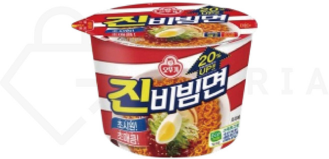 오뚜기 진비빔면 큰컵 132g, 3개