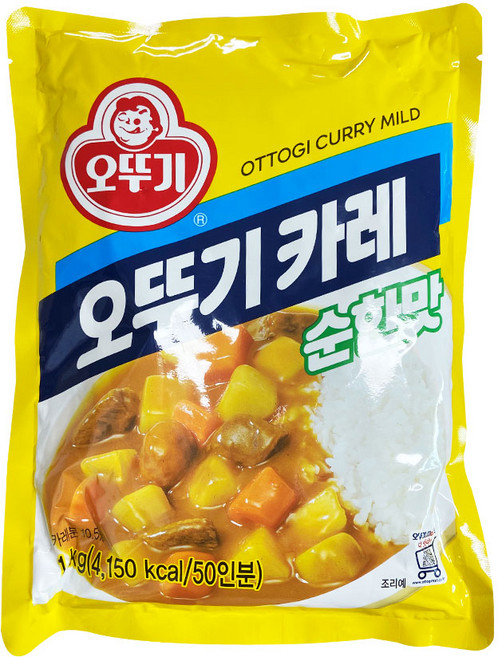 오뚜기 카레 순한맛 대용량, 1kg, 1세트