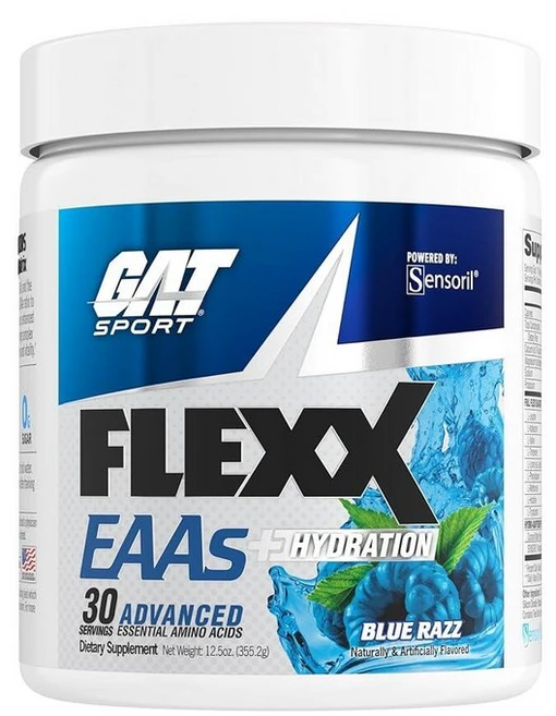 GAT 스포츠 플렉스 EAA + 수분 공급 필수 아미노산 30회분 블루 레이즈 건강보조식품, GAT SPORT Blue Razz - 쿠팡