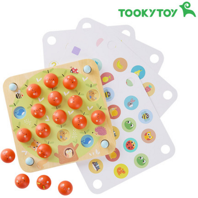 [투키토이] 원목메모리게임(452) 메모리교구 기억력 암기 어린이집, 단품, 1개