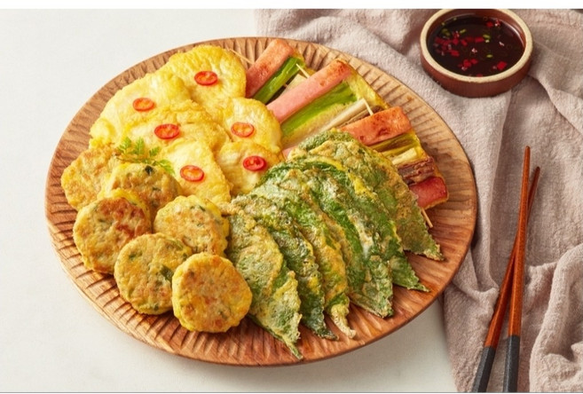사옹헌 명품모듬전 666g 고기완자 꼬치산적 동태전 깻잎전 4종 차례 제사 명절용