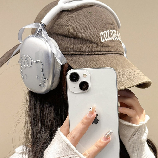라피네 에어팟맥스 헬로키티 실버 투명 케이스 Airpods Max 1세트