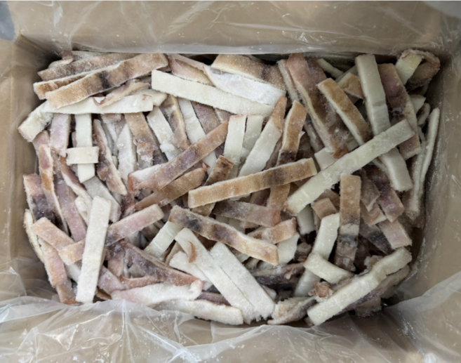 중국산 냉동 오징어채 4kg 벌크 업소용, 1개