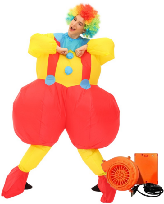 더루비샵 에어슈트 할로윈 코스프레의상 공룡풍선옷, 1개, L(키150-190) 풍선바지 삐에로 에어슈트