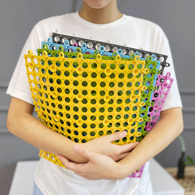 비즈하임 욕실 미끄럼방지매트 흡반형, 화이트, 10개