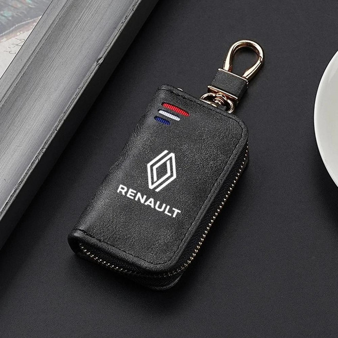 심플 레트로 자동차 키 케이스 보호대 체인 금속 고리 클리오 메간 트래픽 캡처 마스터 로건 캉구, 1개, 색상 이름: 2. BLACK