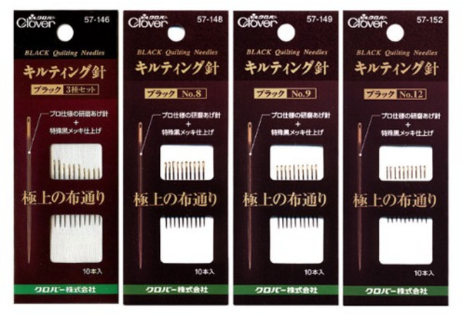 이노99 [크로바] 블랙시리즈 아플리케바늘(3종) 피싱바늘(4종) 퀼팅바늘(4종), 1개