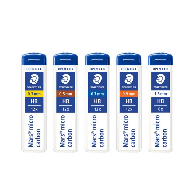 스테들러 샤프심 0.7mm B, 단품