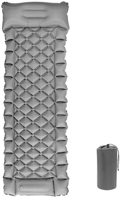 레퓰리 차박 에어매트 차량용 평탄화 매트리스 SUV 승용차 뒷좌석 평탄매트 트렁크 겸용 방수 접이식 1인 2인 캠핑 매트, 1인용, 그레이, 전차종