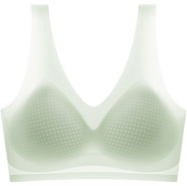 i揪團 K31 夏季薄款純色無痕內衣 背心式無鋼圈涼感寬肩帶