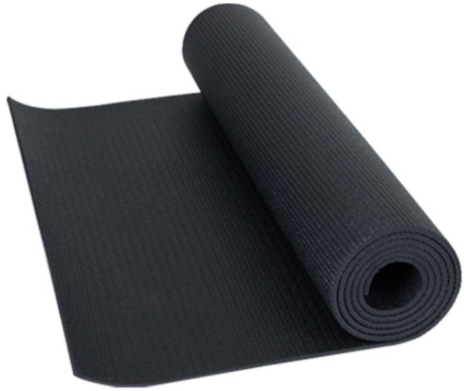 에코요기 PVC 요가 매트 6mm, 블랙, 1개