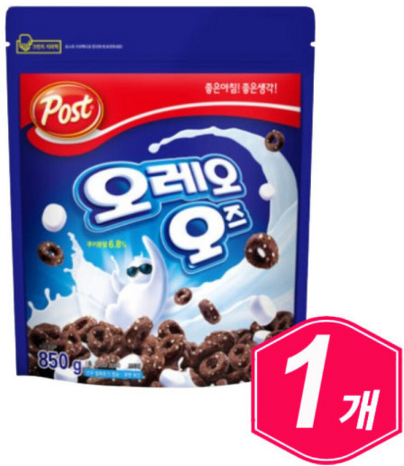 동서식품 포스트 오레오 오즈 학생 직장인 중장년 아침식사 대용 간편식, 850g