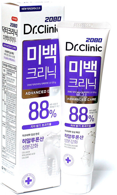 2080 닥터크리닉 미백크리닉 치약 120g, 1개