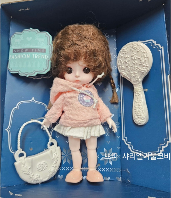 쁘띠사리엘내이름은코비 베이비돌구체관절마론인형어린이집유치원학원학교단체선물답례품, 1개, 파스텔색상, 16cm