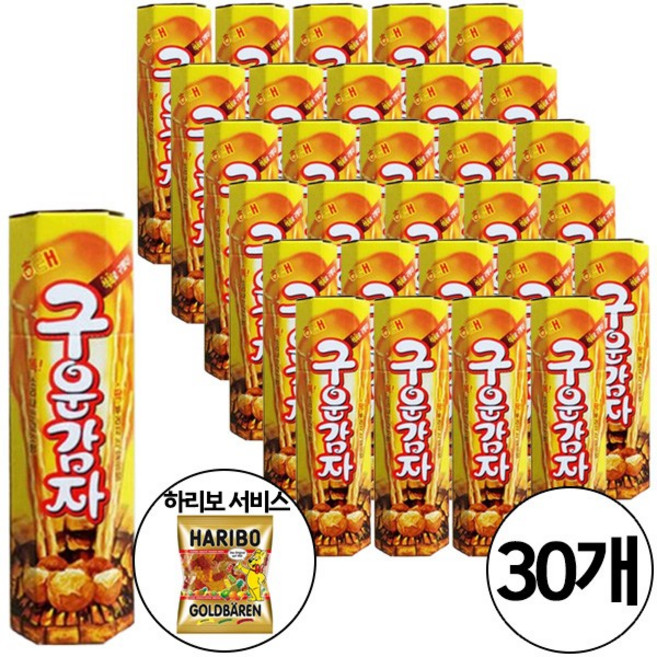 해태제과 구운감자 24g x 30개 + 하리보 골드베렌 10.8g 증정