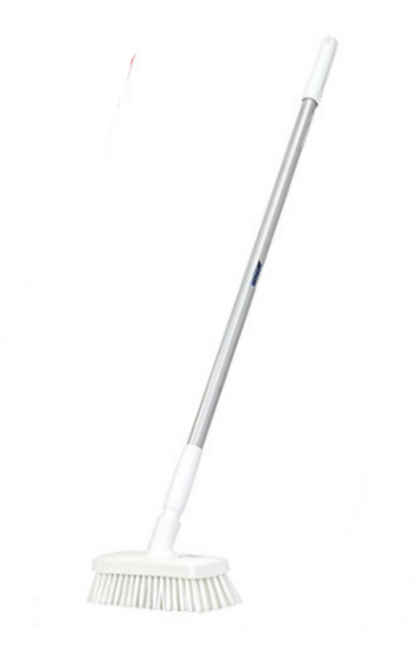 바이칸 스탠드 욕실바닥 화장실 청소솔(헤드분리가능) 1100mm, 흰색, 1개