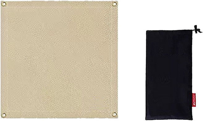 野營防火布 玻璃纖維焚火台隔熱墊, 1個, S號(50x50cm)