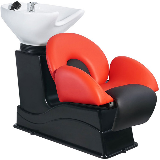 편한 미용실 샴푸대 머리감는의자 미용기자제 샴푸도기 YWB-320R, 화이트 도기, 1개