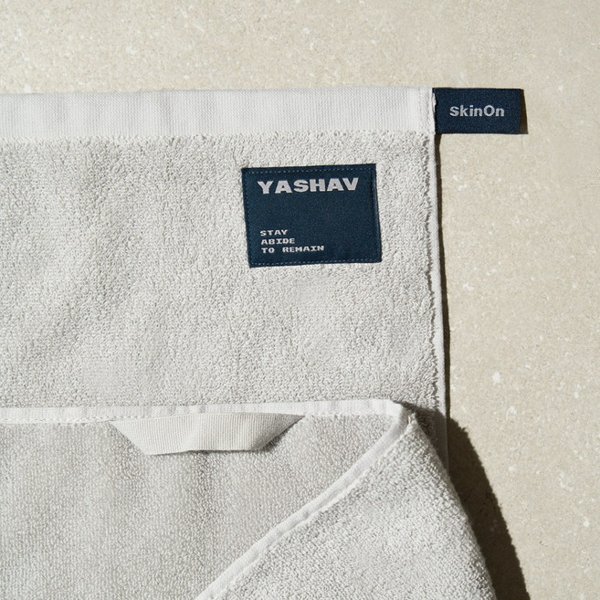 스킨온 베이직 타월 수건, 6개, 그레이+블루