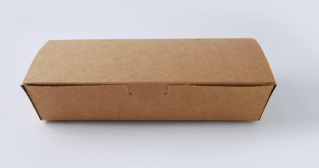 종이 도시락 포장용기 크라프트 2호 김밥 두줄, 1세트, 100개