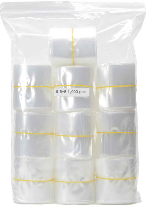 초소형 PE 지퍼백 5.5 x 8 cm 1 000매 비닐넘버원, 미니(XS), 1000개, 1세트