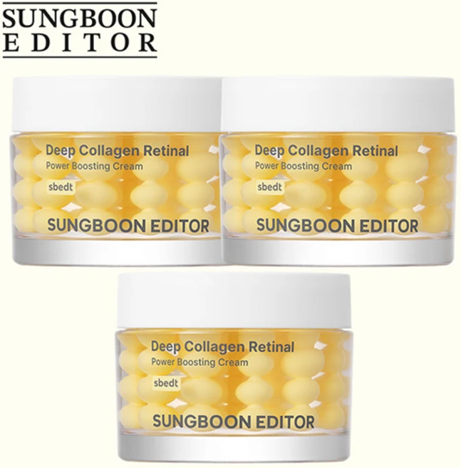 성분에디터 딥콜라겐 레티날 파워 부스팅 크림, 3개, 50ml - 쿠팡