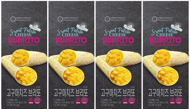 남향푸드 또띠아 브리또 고구마치즈 125g x 4개