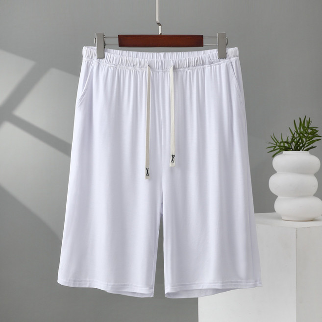 남녀공용 빅사이즈 모달 5부 와이드핏 밴딩 홈웨어 반바지 WXG-763