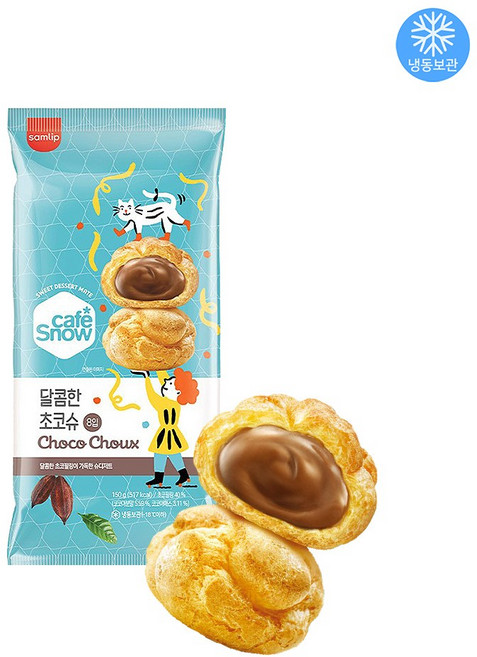 삼립 냉동 아이스빵 달콤한 초코슈 x 3개 / 아이스슈 초코 슈크림, 150g