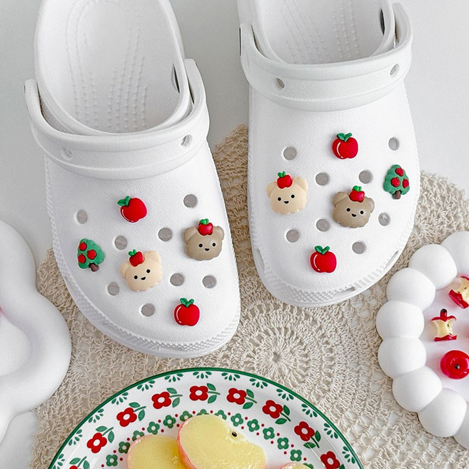 퍼니펀 곰돌이 사과 파츠 세트 10P