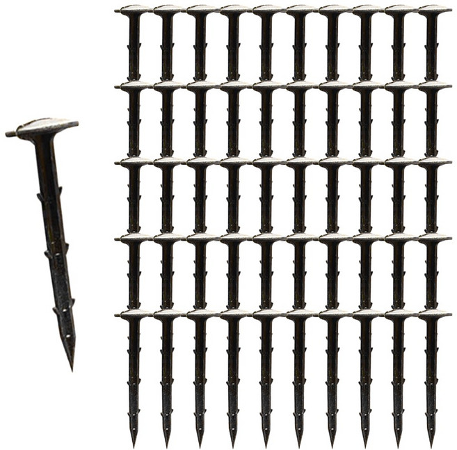 안전닷컴 부직포 농사 비닐 멀칭 고정핀, 100개, 11cm