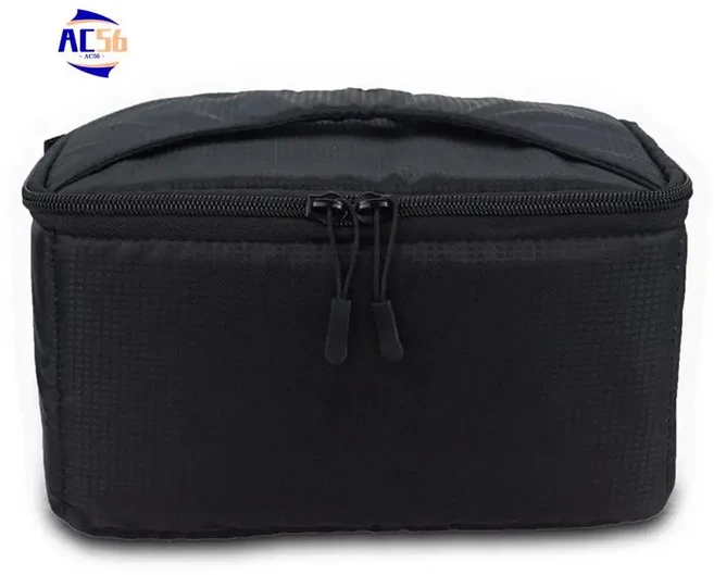 AC56-10X 인서트 파티션 패딩 카메라 가방 DSLR 충격 슬리브 커버블랙, 01 Black 26 15 14cm