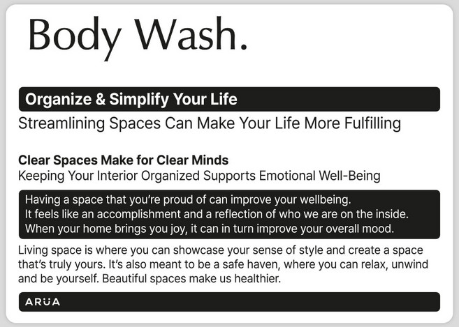 아루아 욕실 디스펜서 물비누 주방세제 디스펜서 샴푸 용기 펌핑 공병, 1개, 라벨(클래식)-BODY WASH