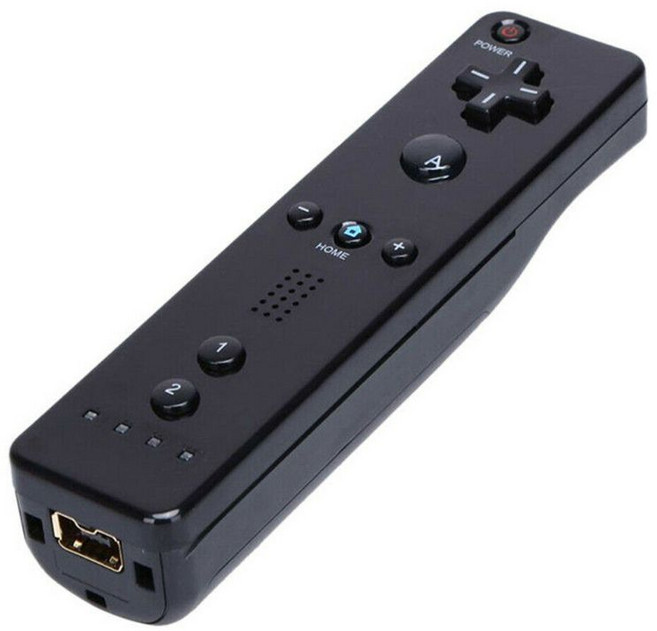 Wiimote 용 Wii U 용 Wii 용 무선 원격 컨트롤러 교체, 검은 색 * Black * 1개