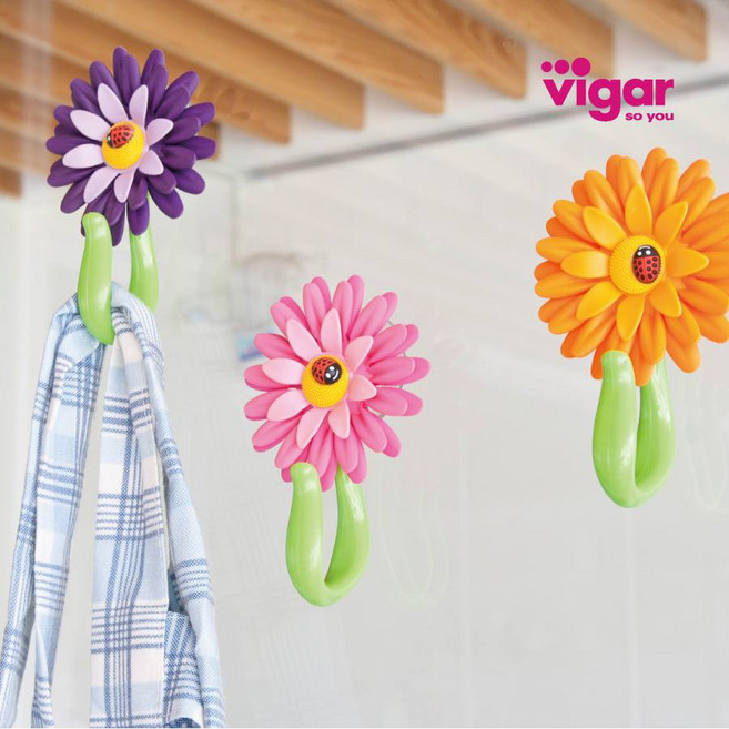 Vigar 雛菊吸盤掛勾, 1個