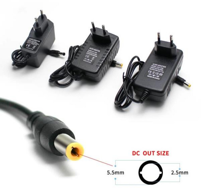 컴퓨터 pc 파워서플라이전원 어댑터 DC 5V 6V 8V 9V 10V 12 V 1A 2A 3A 220V-12 V 5 6 8 9 10 12 V 공급 스, 06 12V Power Adpater, 02 EU Plug, 03 2A, 1개