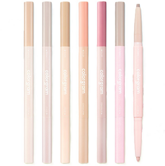 컬러그램 올인원 애교살 메이커 9colors, 07 웜피치, 1개