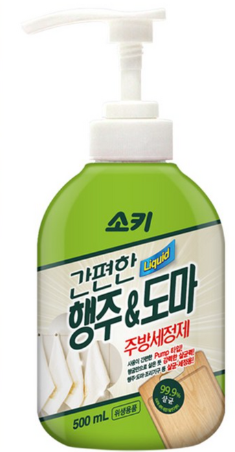 무궁화 소키 간편한 행주 앤 도마 주방세제 500ml 1개