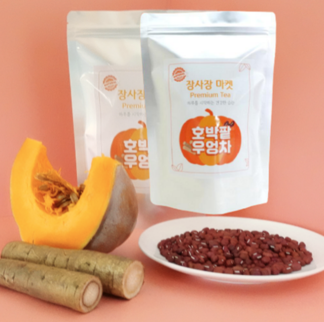 국산 호박팥차 우엉 티백 팥 늙은호박 건강차선물 데일리 차 30개, 30개입, 45g